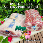 Beef Sirloin America US CHOICE (Striploin / New York Strip / Has Luar) frozen whole cuts +/- 6 kg/pc (price/kg) brand USDA BLUERIBBON (PREORDER 2-3 days notice)